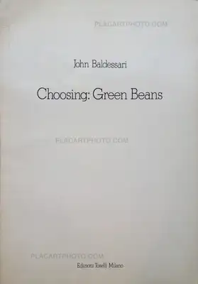 John Baldessari – Choosing : Green Beans
