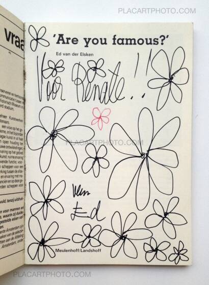 Ed van der Elsken,Are you famous ? (dedicated with drawing!)