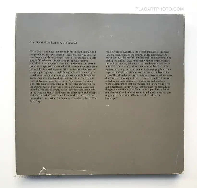 Lewis Baltz – Park City (SIGNED)