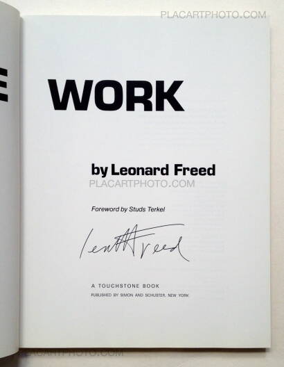 Leonard Freed,Police Work (Signed)