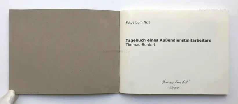 Thomas Bonfert – Tagebuch eines Aussendienstmitarbeiters/ Diary of a Field worker (ONLY 100 COPIES)