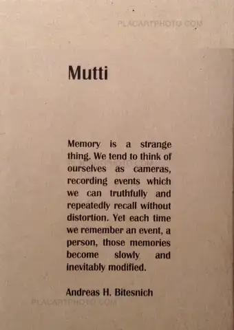 Andreas H. Bitesnich – Mutti (ONLY 100 COPIES SIGNED WITH PRINT)