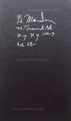 Brice Marden – Notebook Feb. 1968- (sealed copy)