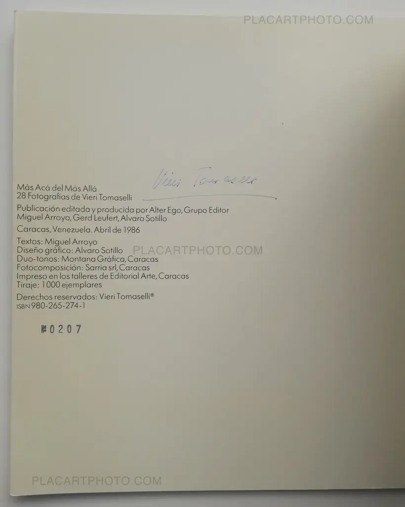 Vieri Tomaselli – Mas Aca del Mas Alla (SIGNED)