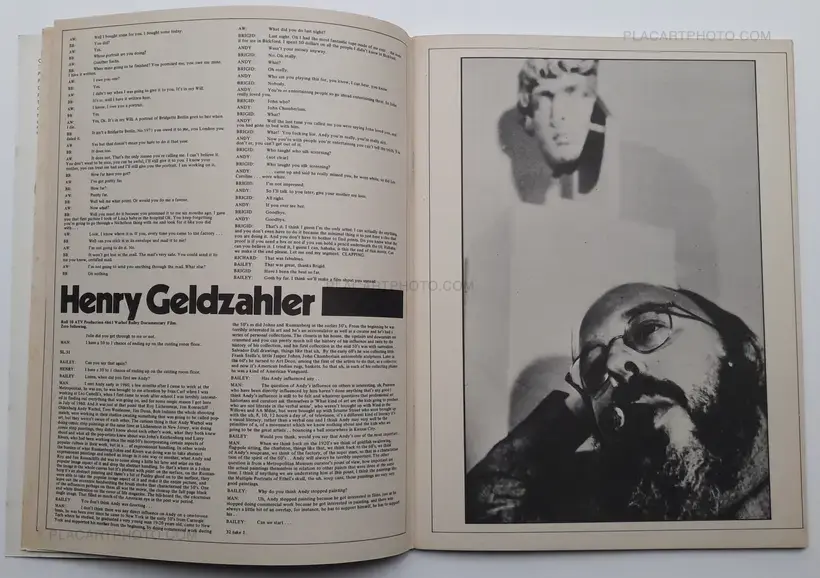 David Bailey – Andy Warhol (transcript of David Bailey's ATV documentary)