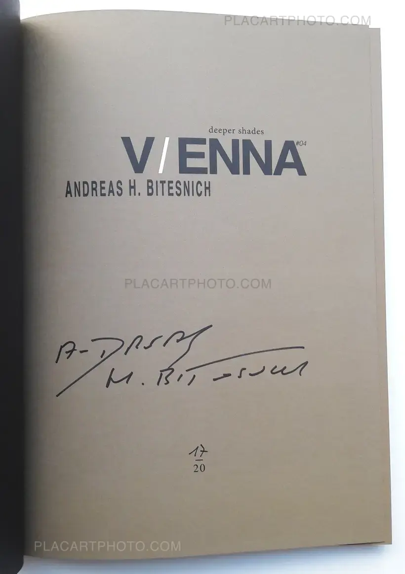 Andreas H. Bitesnich – Deeper shades #04 : Vienna (ONLY 20 COPIES WITH A PRINT)