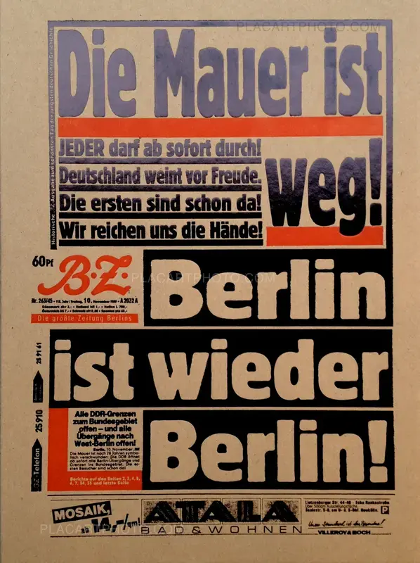 Mark Power, Die Mauer ist weg ! (Signed), Globtik Books, 2014 | Le Mark Power, Die Mauer ist weg ! (Signed), Globtik Books, 2014 | Le