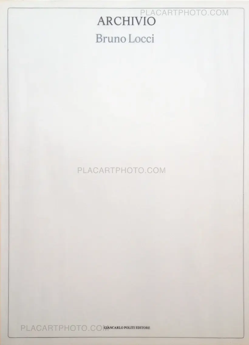 Bruno Locci – Archivio (Signed)