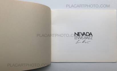 Lewis Baltz,NEVADA (SIGNED)