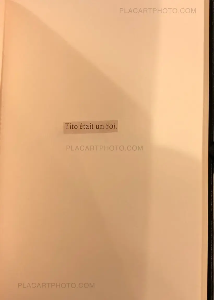 Sophie Calle – Tito (Limited to only 10 copies Signed)