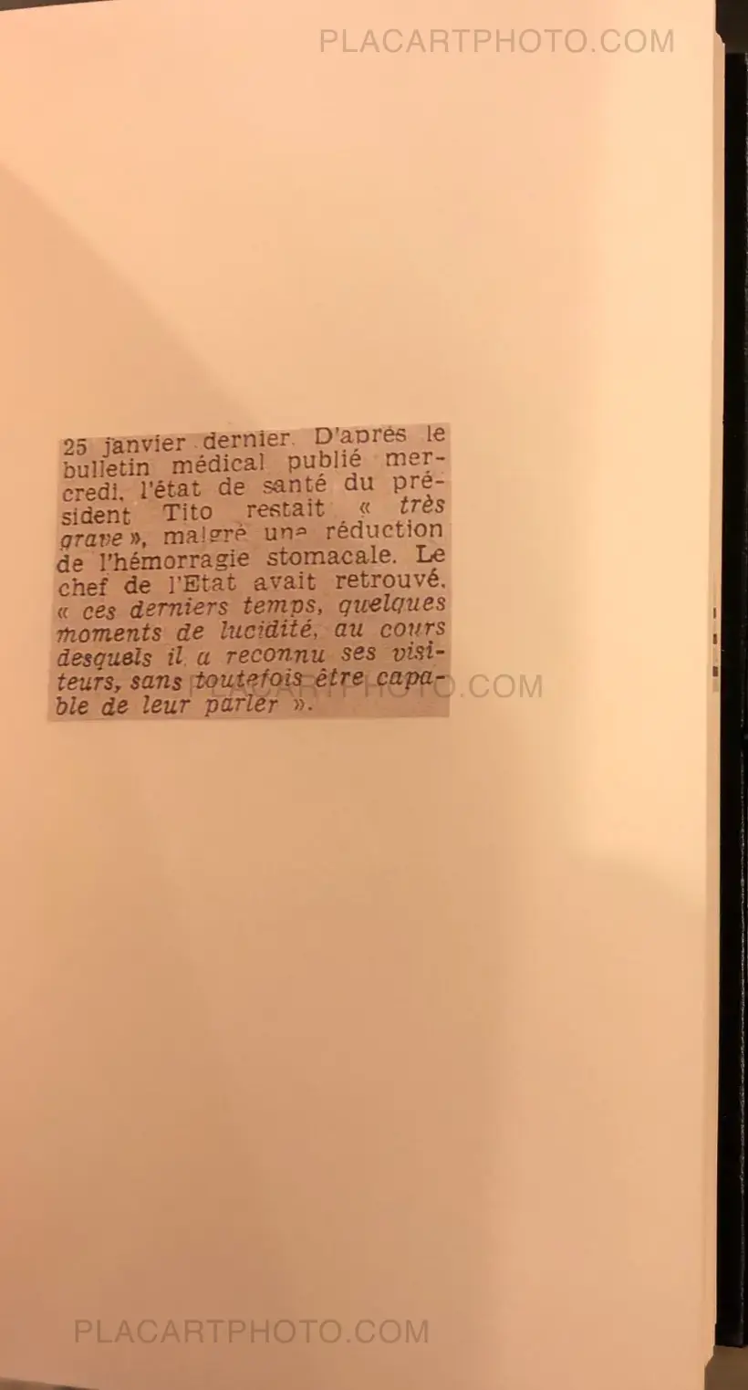 Sophie Calle – Tito (Limited to only 10 copies Signed)