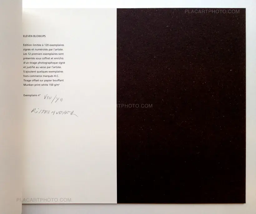Sophie Ristelhueber – Eleven Blowups (Signed)