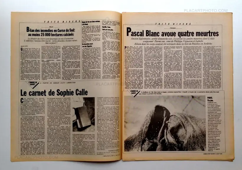 Sophie Calle – L'Homme au carnet