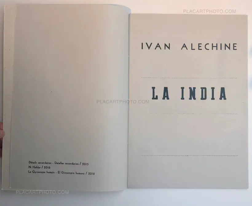 Ivan Alechine – LA INDIA (SIGNED EDT OF 90 copies)