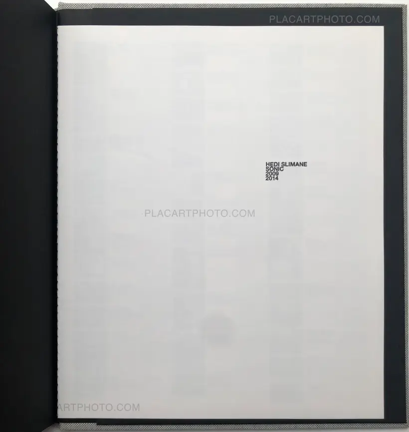 Hedi Slimane – SONIC 2009 2014