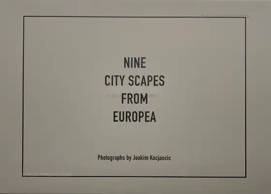 Joakim Kocjancic – Nine City Scapes From Europea (limited edition of 100)