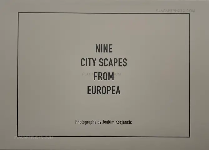 Joakim Kocjancic – Nine City Scapes From Europea (limited edition of 100)