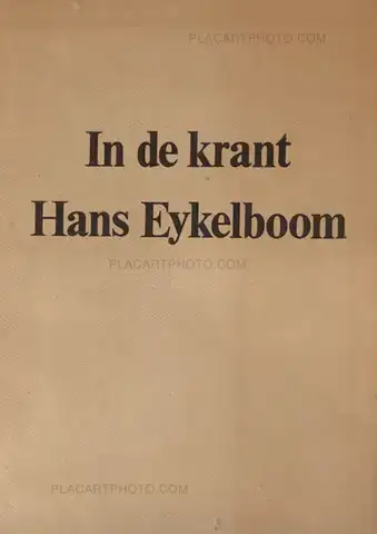 Hans Eijkelboom – In de Krant (In the Newspaper) SIGNED!