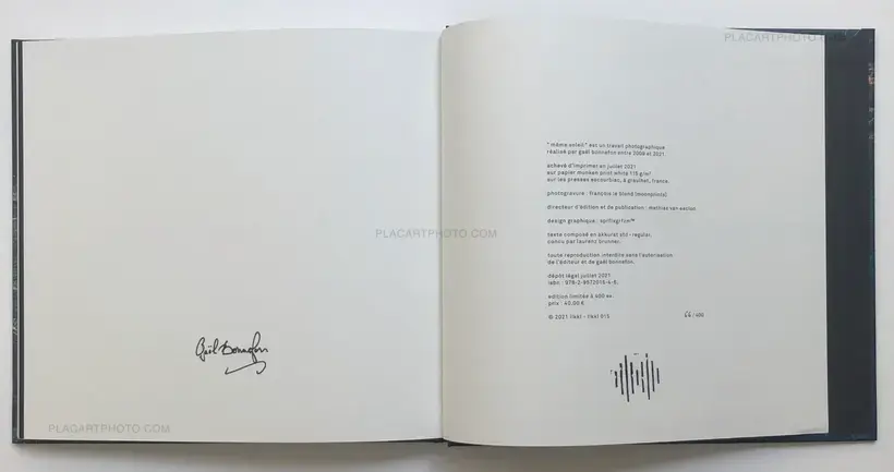 Gaël Bonnefon – MÊME SOLEIL (SIGNED)