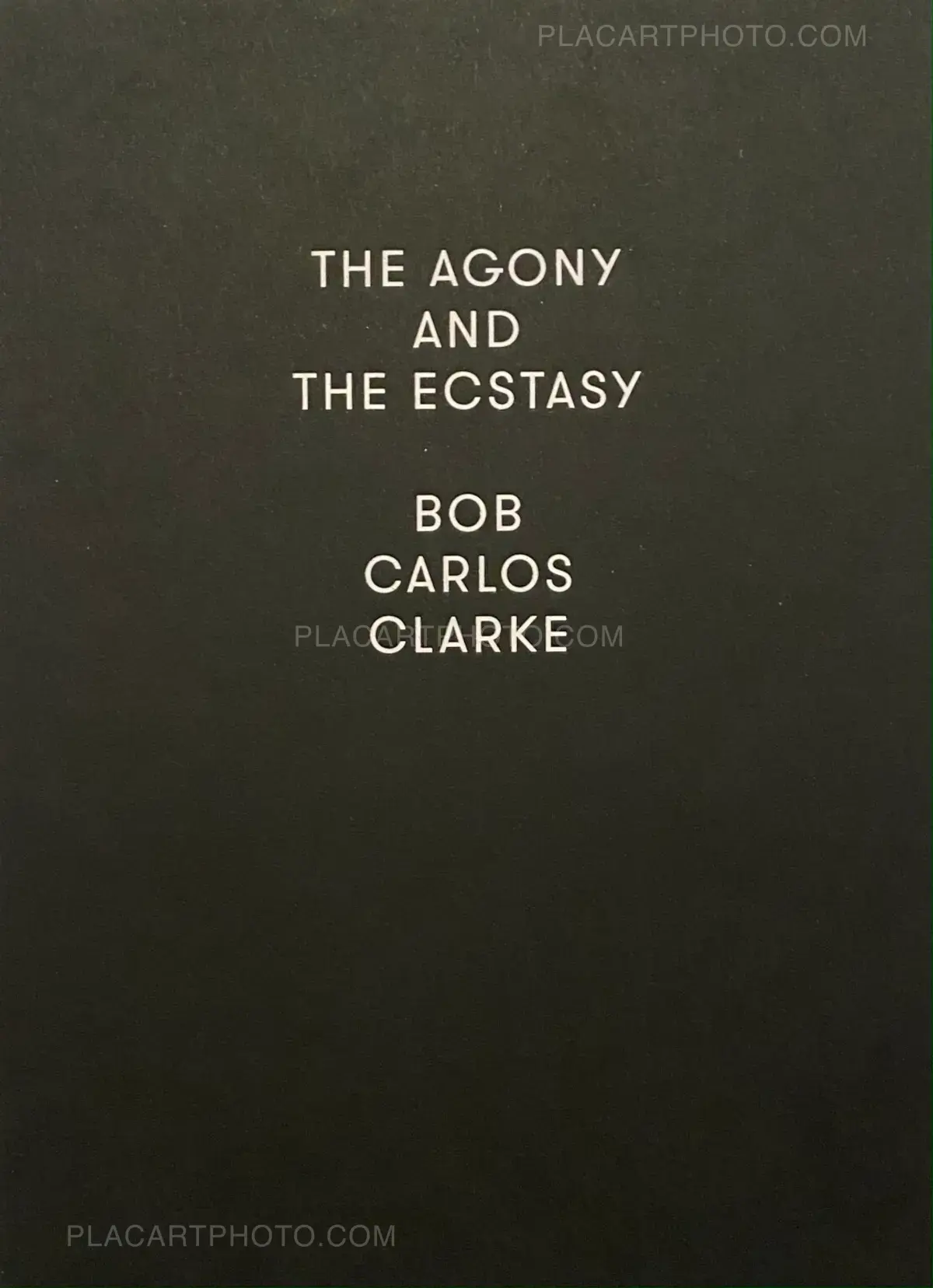 Bob Carlos Clarke, THE AGONY AND ECTASY( With print), The Little