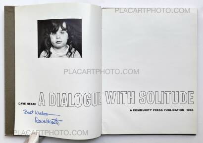 Dave Heath,A DIALOGUE WITH SOLITUDE (SIGNED)