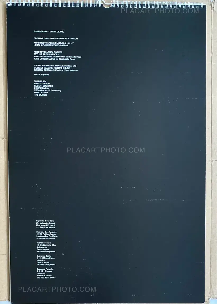 Larry Clark – CALENDAR SUPREME(RARE EX LIBRIS)