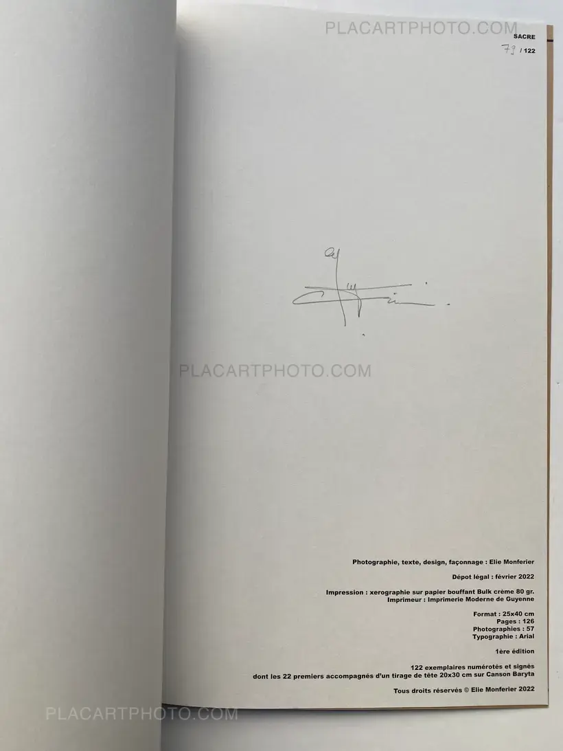 Elie Monferier – SACRE (SIGNED LTD EDT)
