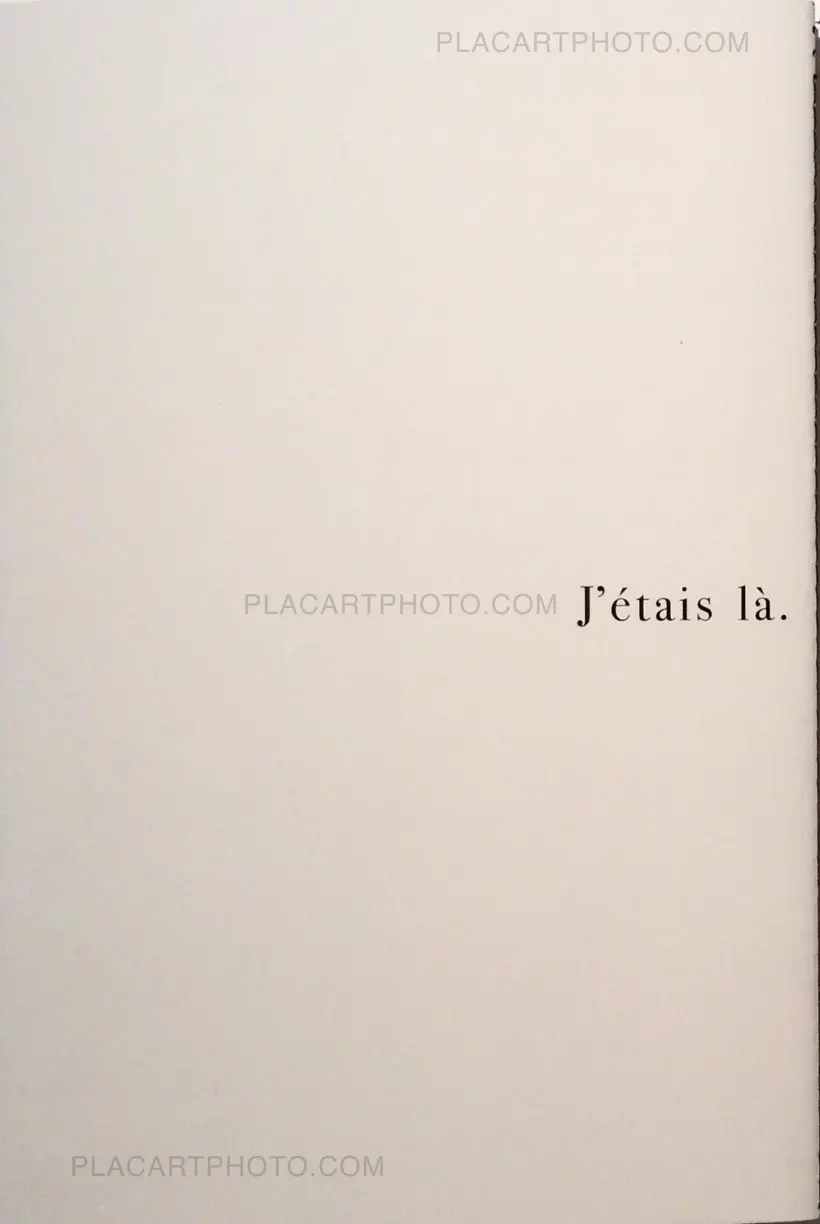 Stéphane Duroy – J'étais là (Signed by both)