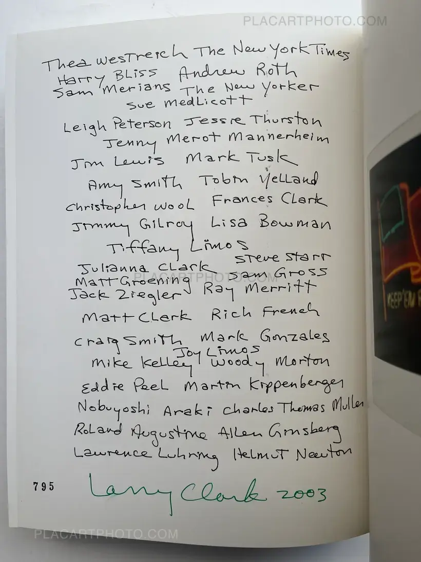 Larry Clark – Punk Picasso (Signed and Numbered)