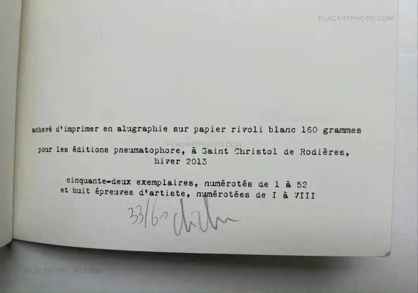 Clara Chichin – Arrête avec ta lumière ta photographie ça m'aveugle (signed and numbered, edt of 60)