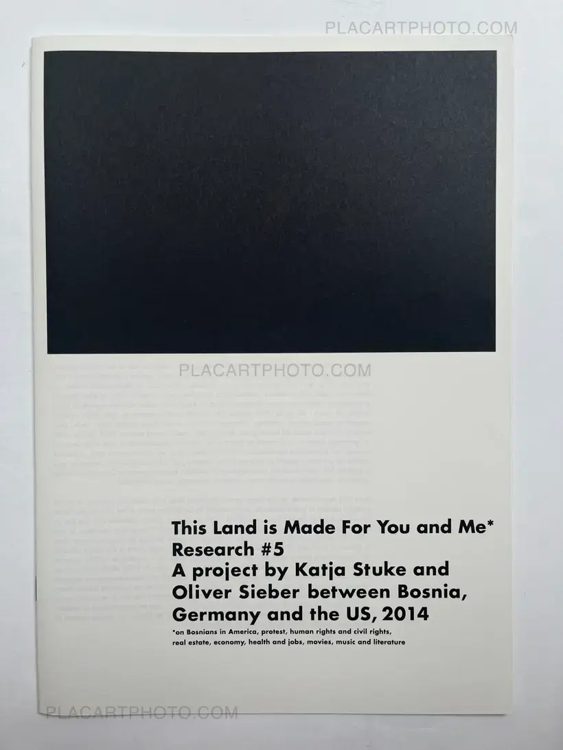 Katja Stuke & Oliver Sieber – You and Me: A project between Bosnia, Germany, and the US, 2014