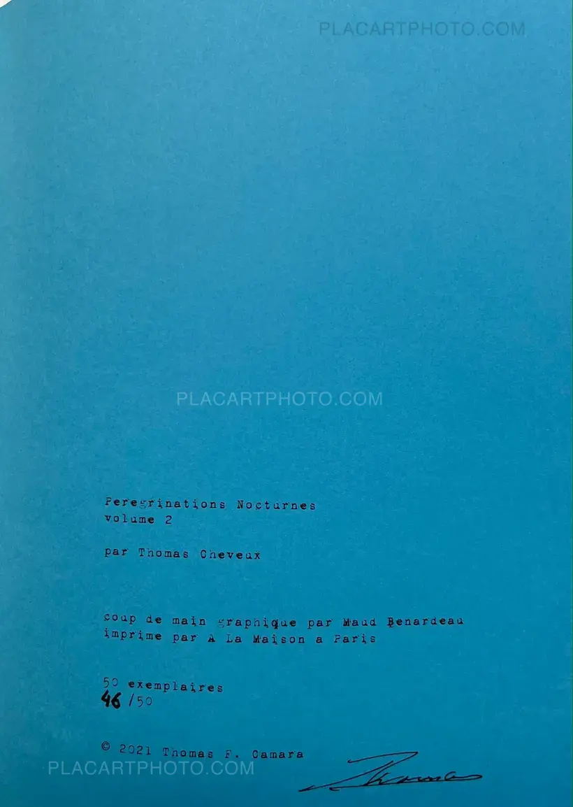 Thomas Cheveux – Pérégrinations Nocturnes vols 1, 2 & 3 (Signed edt of 50)