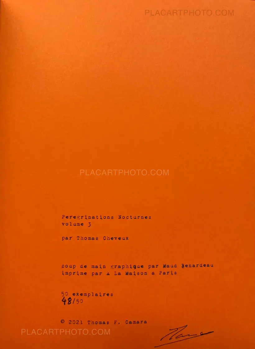 Thomas Cheveux – Pérégrinations Nocturnes vols 1, 2 & 3 (Signed edt of 50)