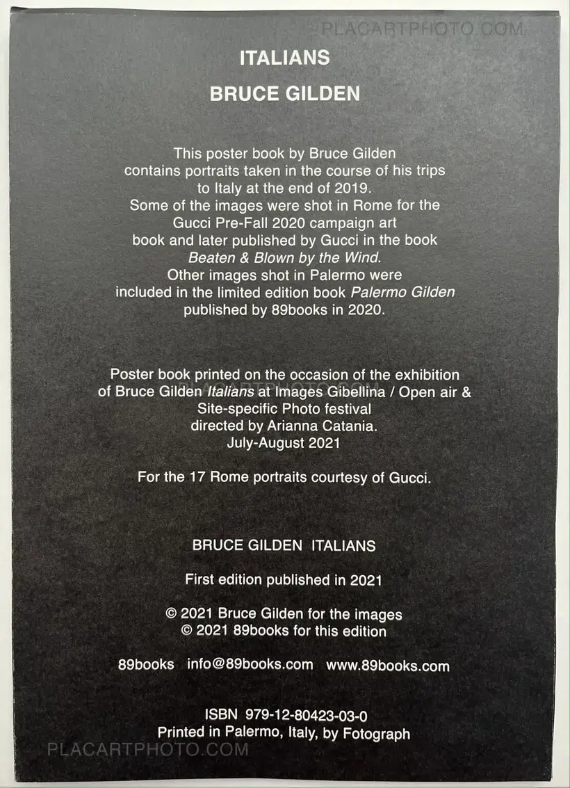 Bruce Gilden – Italians (SIGNED)