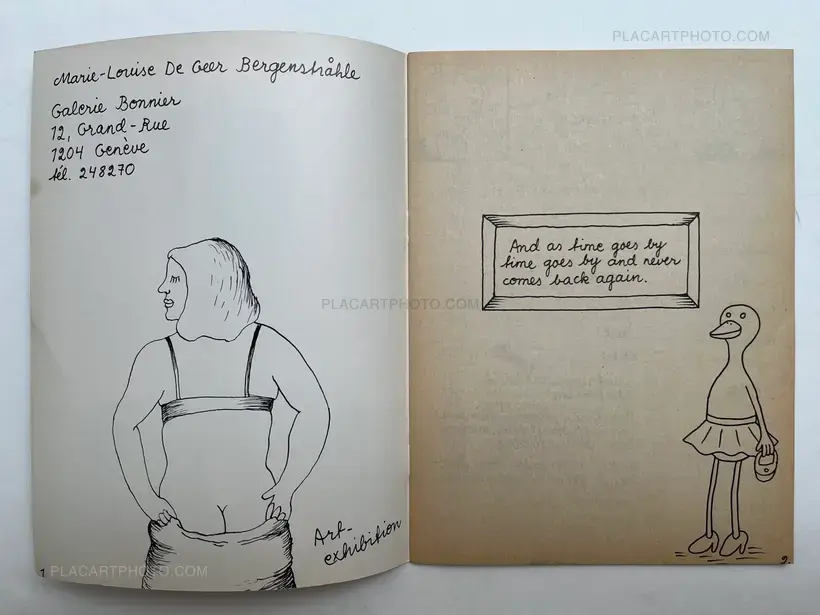 Marie-Louise De Geer – Zines: As time goes by time goes by and never comes back again, Svensk-Franska Konstgalleriet