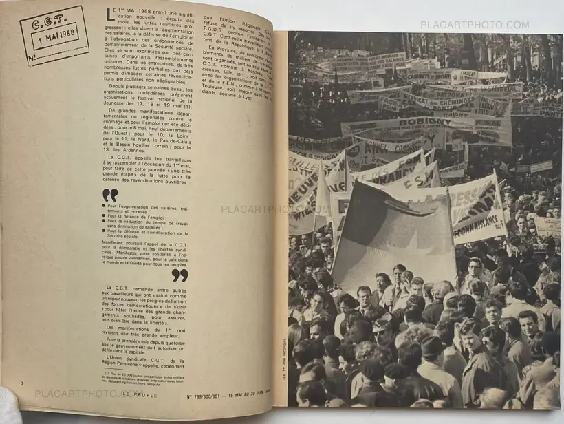 Collective – LE PEUPLE n°799/800/801 - la grève générale de mai 68