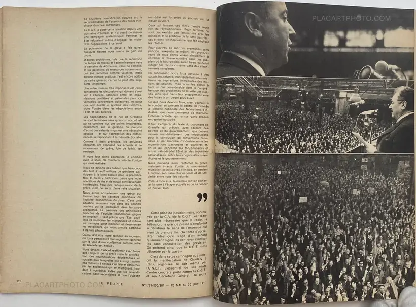 Collective – LE PEUPLE n°799/800/801 - la grève générale de mai 68