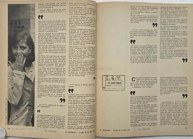 Collective – LE PEUPLE n°799/800/801 - la grève générale de mai 68