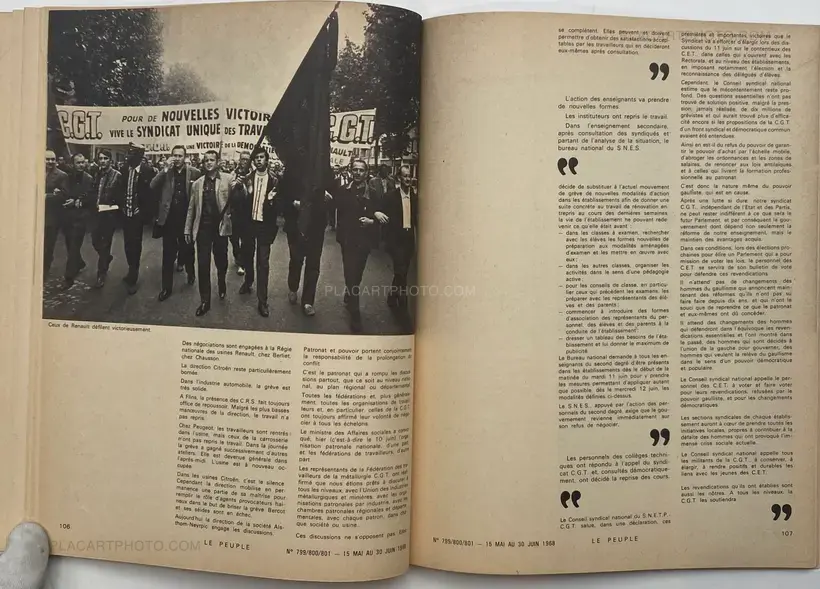 Collective – LE PEUPLE n°799/800/801 - la grève générale de mai 68