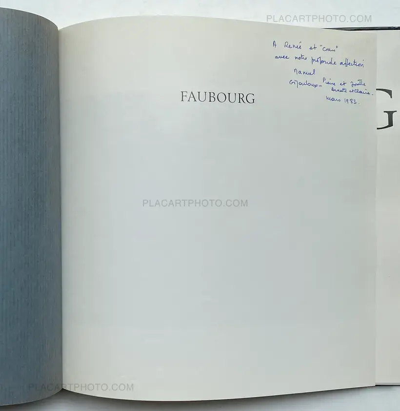 Manuel Gipouloux – FAUBOURG (SIGNED)