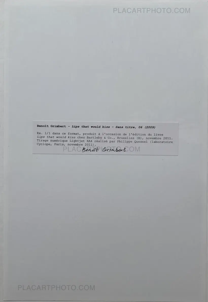 Benoit Grimbert – LIPS THAT WOULD KISS