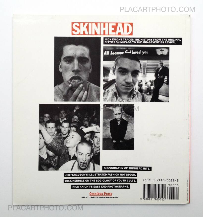 Nick Knight: Skinhead, Omnibus Press, 1982 | Bookshop Le Plac'Art