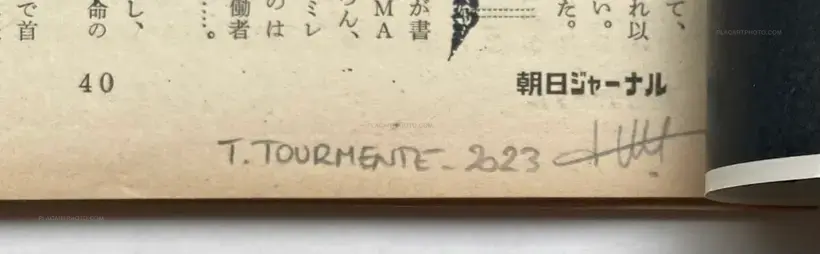 Thibault Tourmente – Asahi Journal (07/06) #4 (UNIQUE and SIGNED)