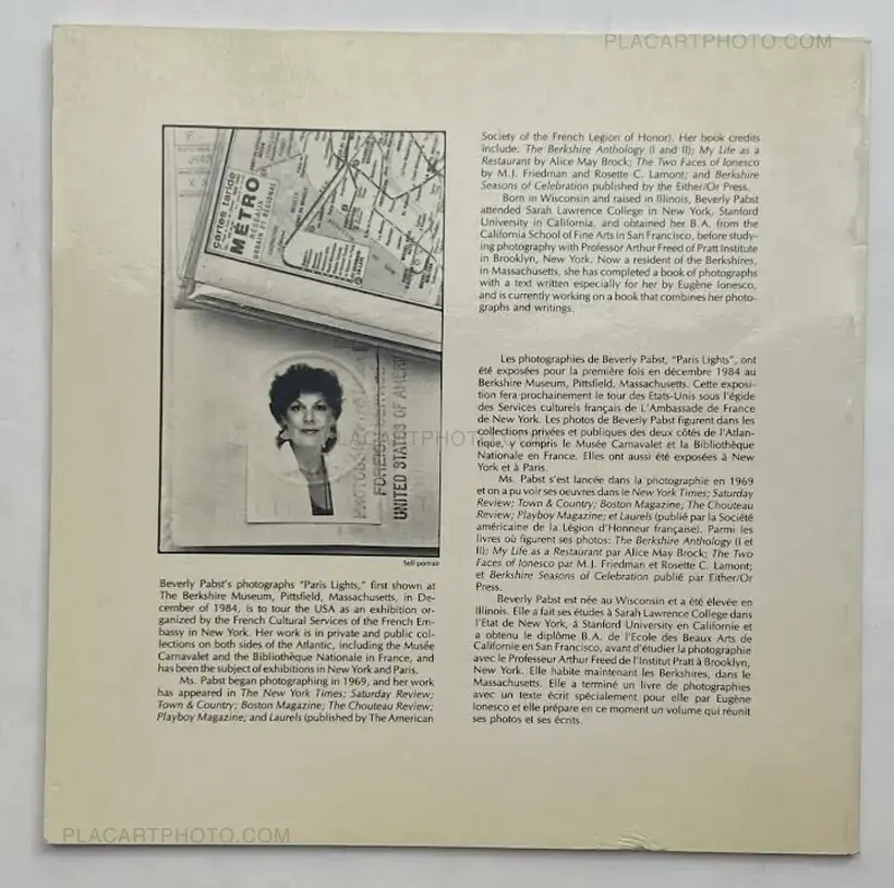 Beverly Pabst – PARIS LIGHT (SIGNED)