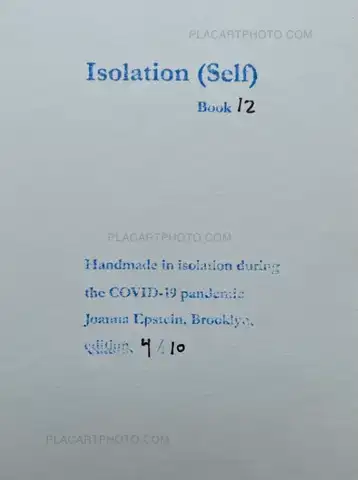 Joanna Epstein – Isolation (Self) (NUMBERED, edt of 10) 