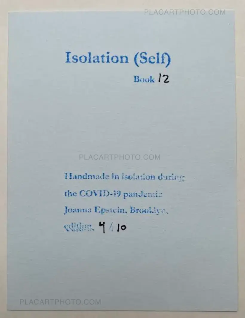 Joanna Epstein – Isolation (Self) (NUMBERED, edt of 10)