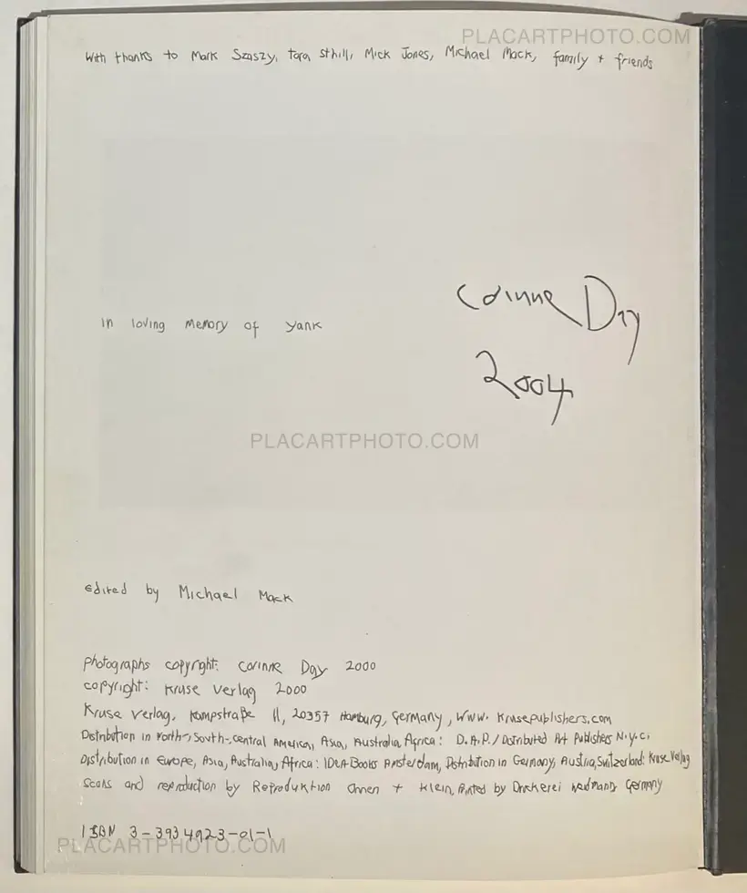 Corinne Day – Diary (SIGNED)