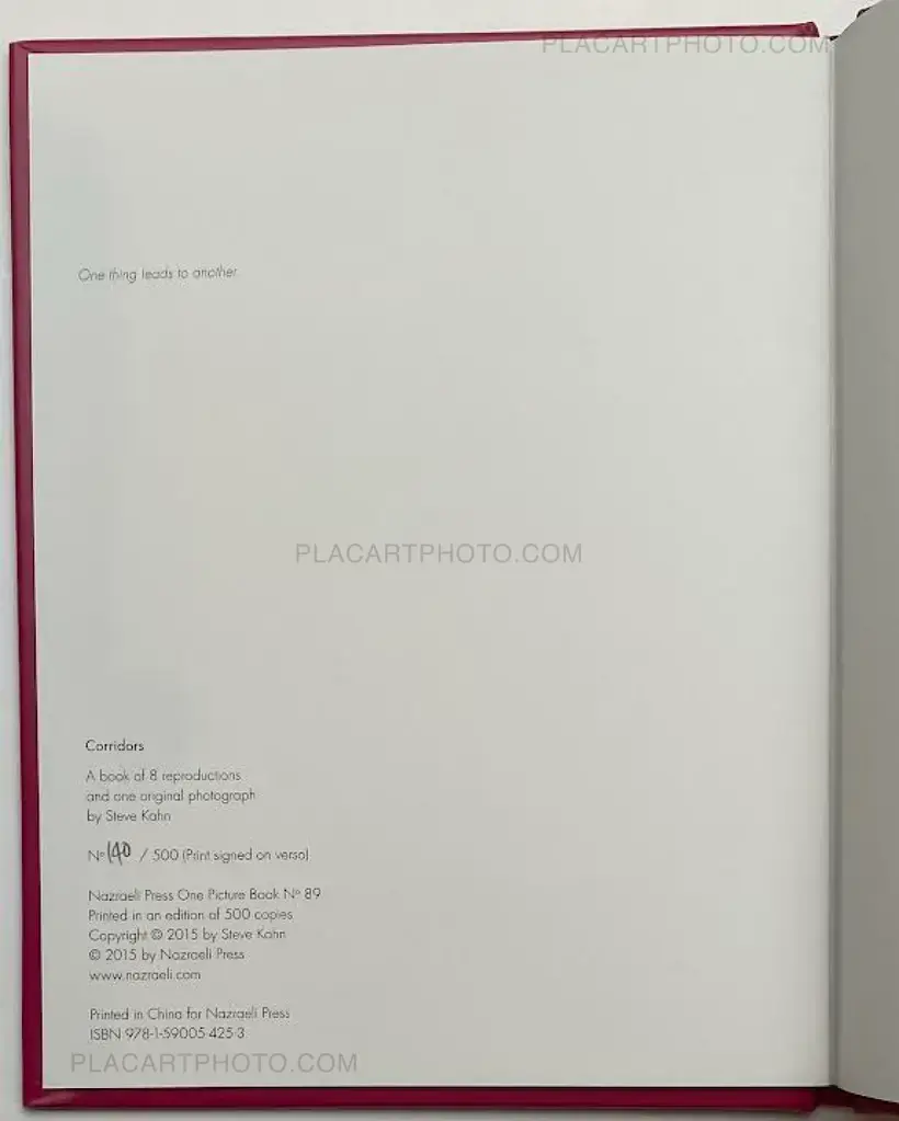 Steve Kahn – Corridors (Numbered, with a signed print)