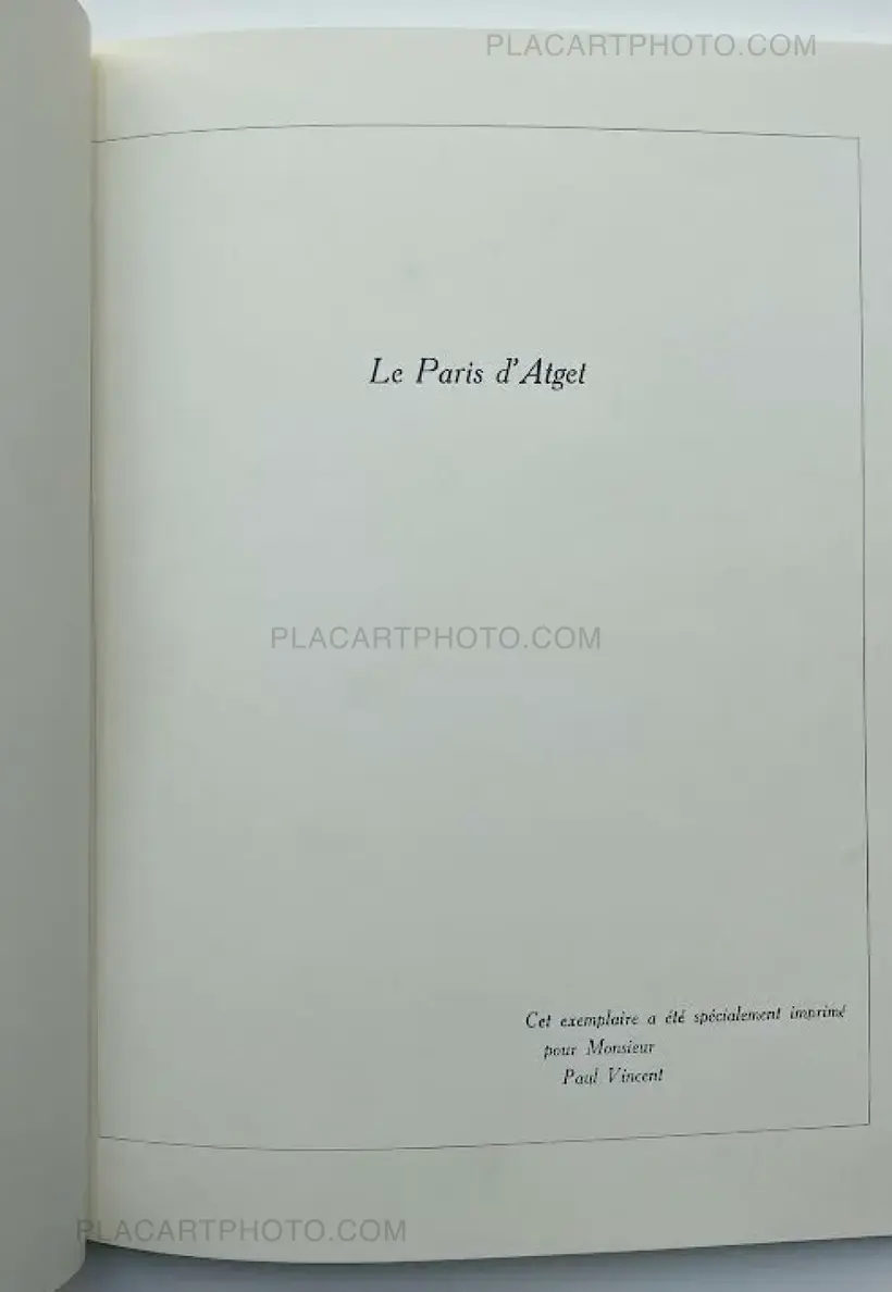 Eugène Atget – LE PARIS D'ATGET