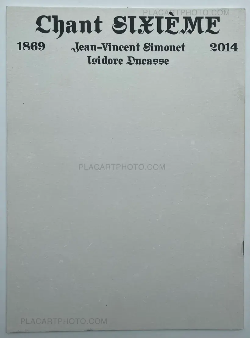 Jean-Vincent Simonet – Les Chants de Maldoror (Complete set of 6 booklets)